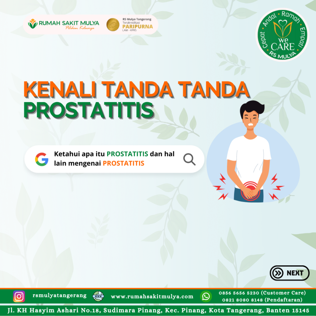 Kenali Tanda Prostatitis - Gejala, Penyebab Dan Pengobatan